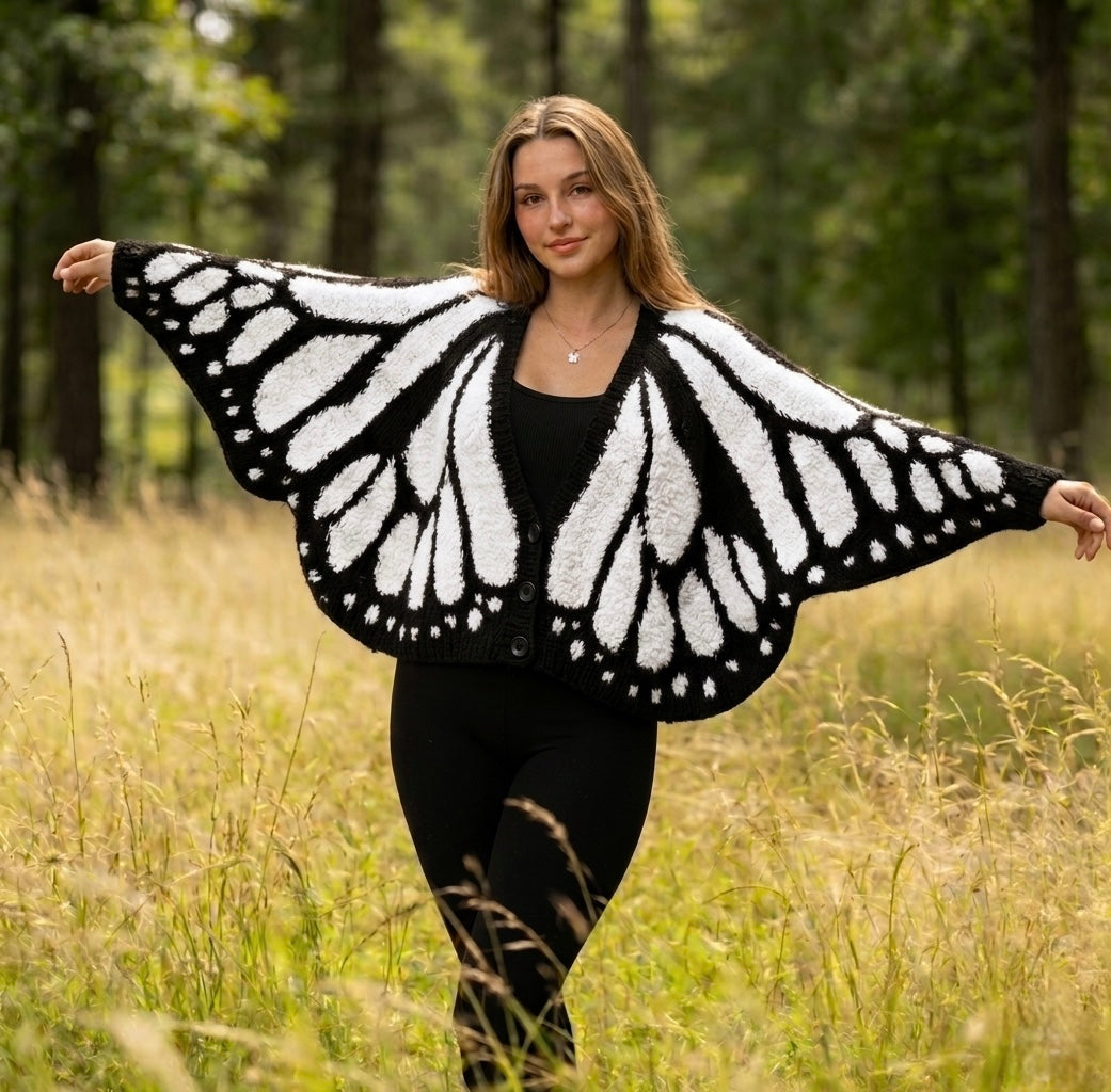 Clara’s Art™ – Cardigan Monarca Crochet