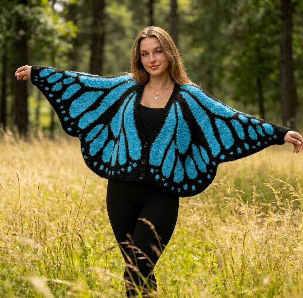 Clara’s Art™ – Cardigan Monarca Crochet