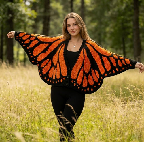 Clara’s Art™ – Cardigan Monarca Crochet